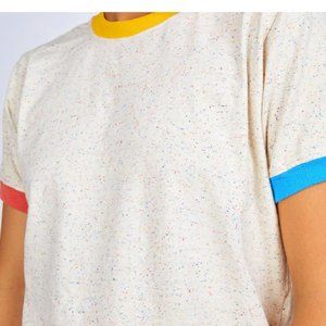 Mokuyobi Speckle Ringer Tee Size XS unisex